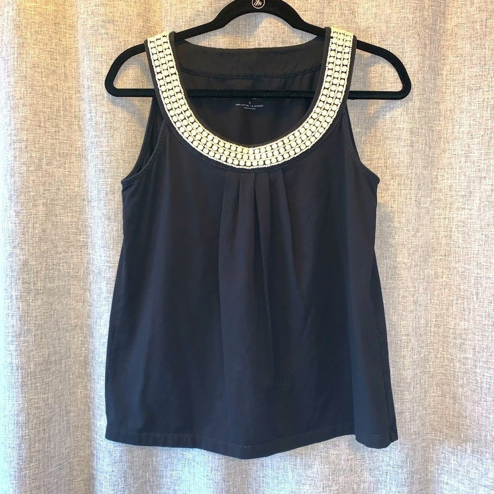Women's Small Talbots tank with Beaded neckline